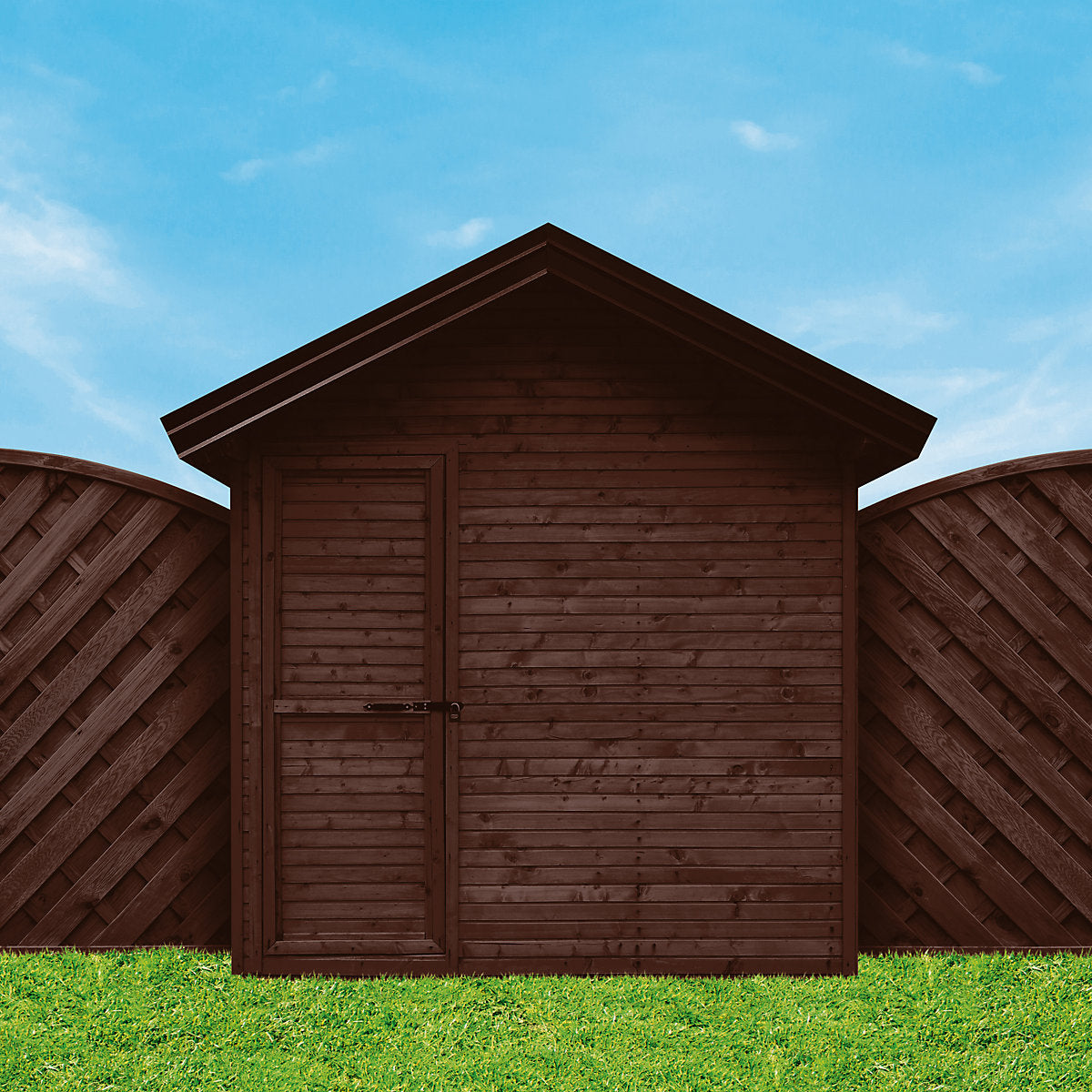 Ronseal 5 Year Fence Life+ Dark oak Matt Exterior Shed & fence Protector Wood paint, 9L Tub