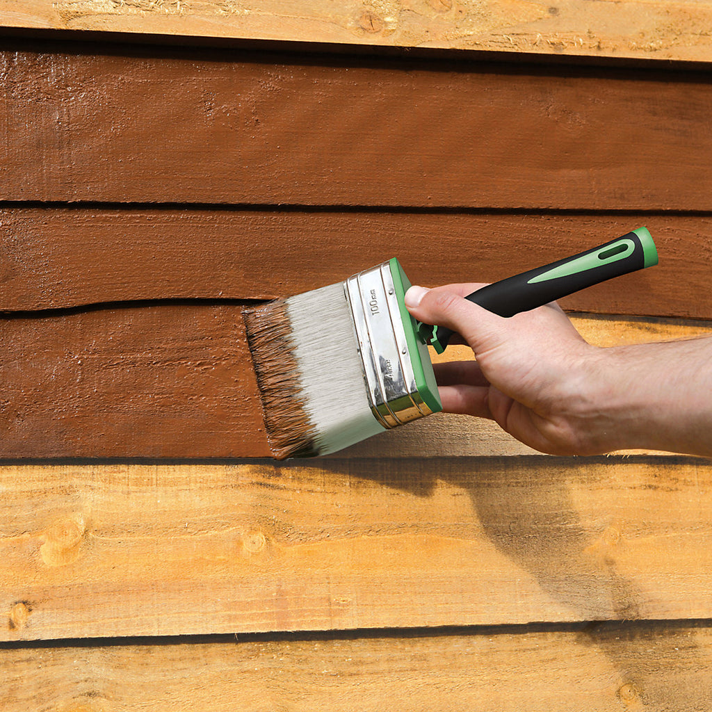 Ronseal 5 Year Fence Life+ Dark oak Matt Exterior Shed & fence Protector Wood paint, 9L Tub
