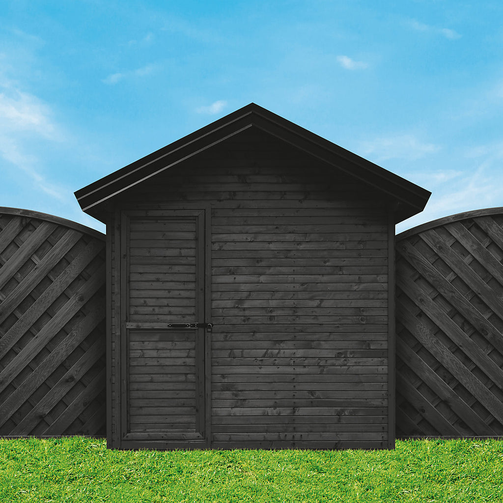 Ronseal 5 Year Fence Life+ Tudor black oak Matt Exterior Shed & fence Protector Wood paint, 12L Tub