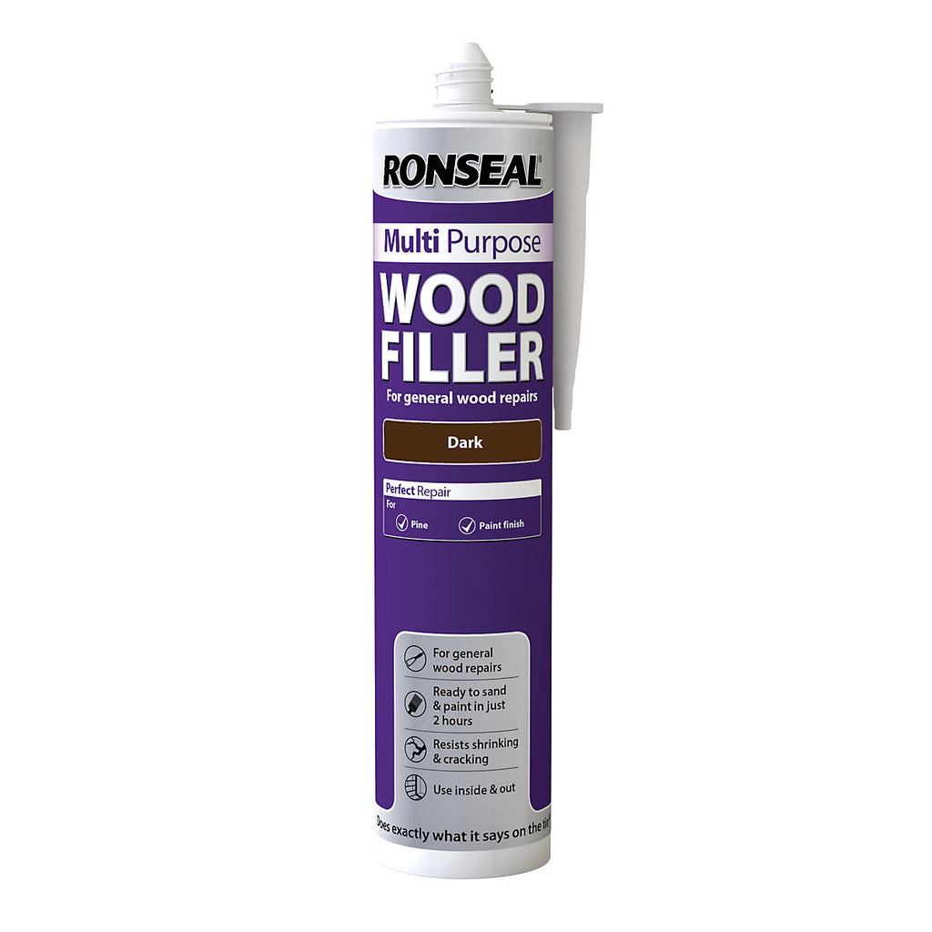 Ronseal Multi purpose Dark Ready mixed Filler, 310g Cartridge - 33368