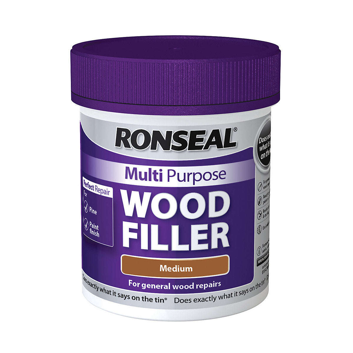 Ronseal Multi purpose Medium Ready mixed Filler, 250g Tub - 34737