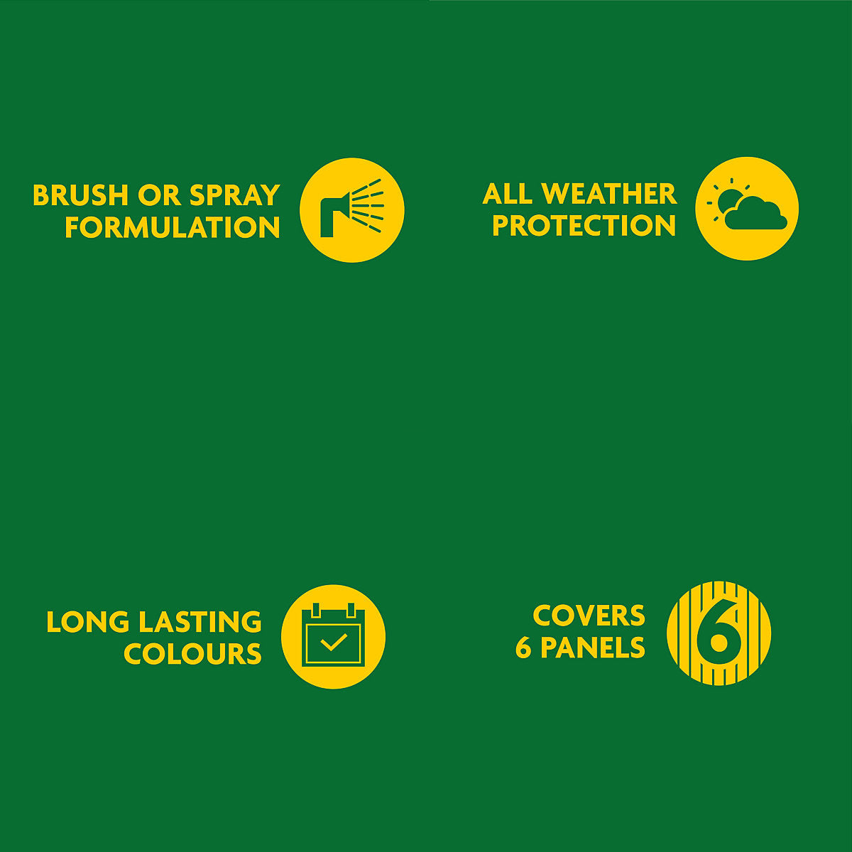 Ronseal One Coat Charcoal Grey Matt Exterior Shed & fence Protector Wood paint, 12L Tub