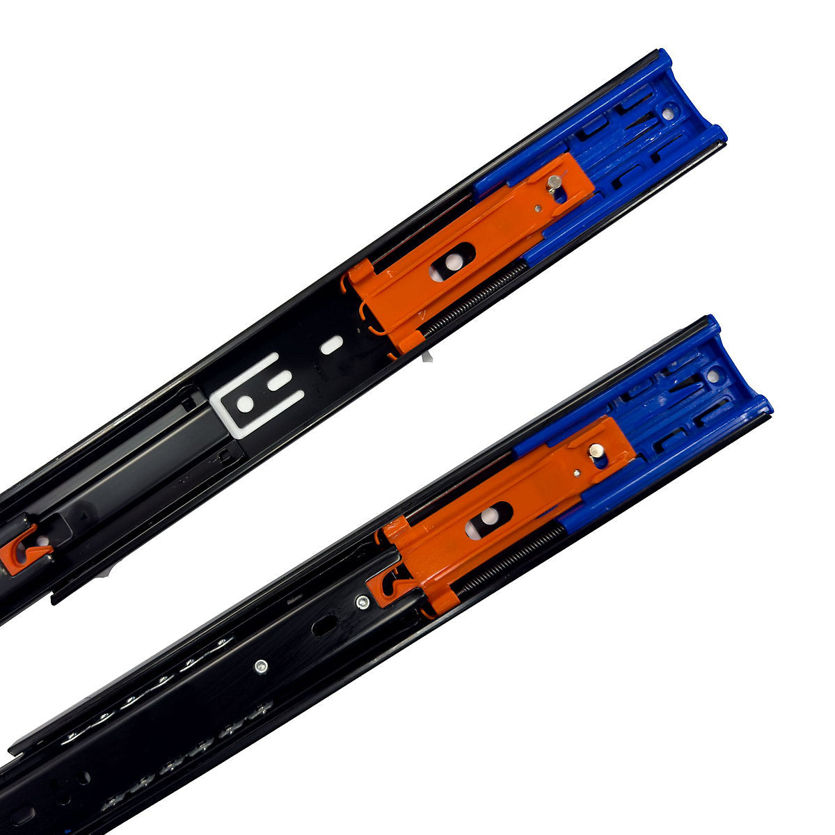 Rothley Black Soft close ball bearing Side-fixed Drawer runner (L)305mm, Pair
