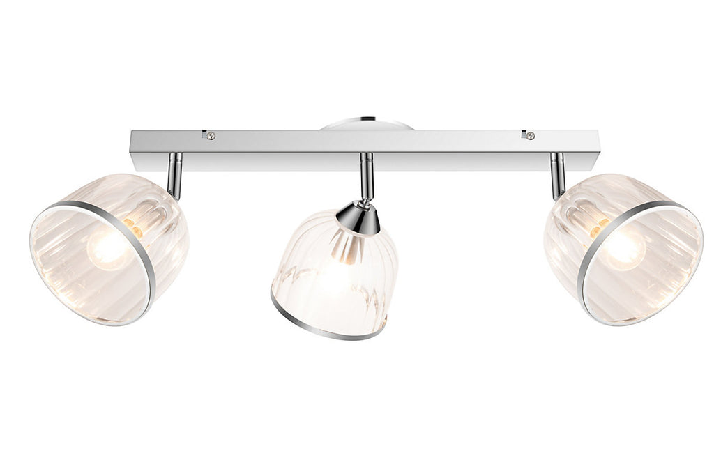 Rothwell Bar Chrome effect 3 Light Spotlight