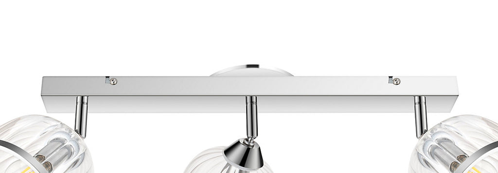 Rothwell Bar Chrome effect 3 Light Spotlight