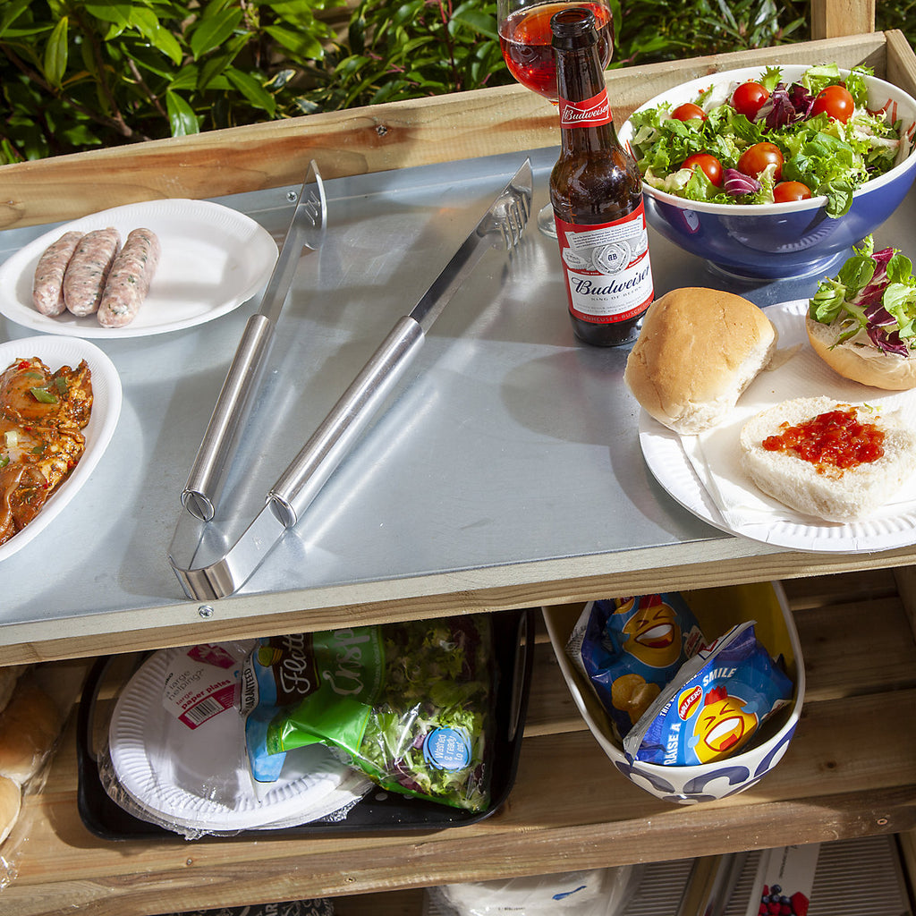 Rowlinson Softwood Brown BBQ servery (H)1.62m (W)1.03m (D)0.53m