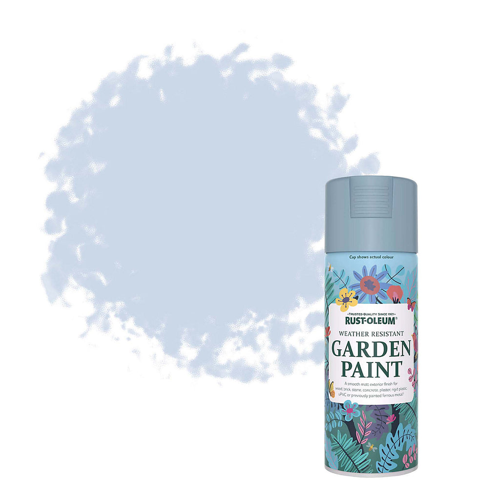 Rust-Oleum Blue Sky Matt Multi-surface Exterior Topcoat Paint, 400ml Spray can