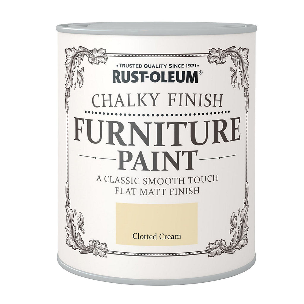 Rust-Oleum Clotted cream Chalky effect Matt Furniture paint, 750ml
