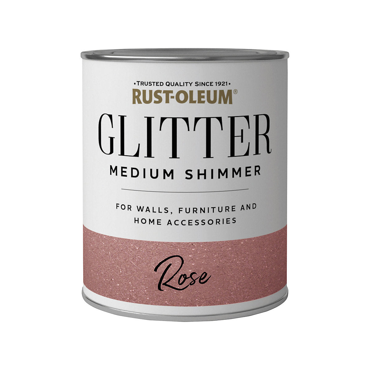 Rust-Oleum Medium Shimmer Rose Glitter effect Mid sheen Multi-surface Topcoat Paint glitter, 750ml