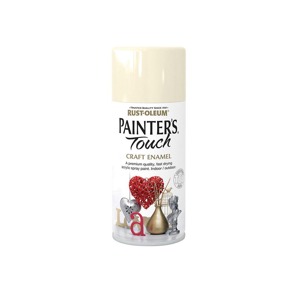 Rust-Oleum Painter's touch Heirloom white Gloss Multi-surface Decorative spray paint, 150ml