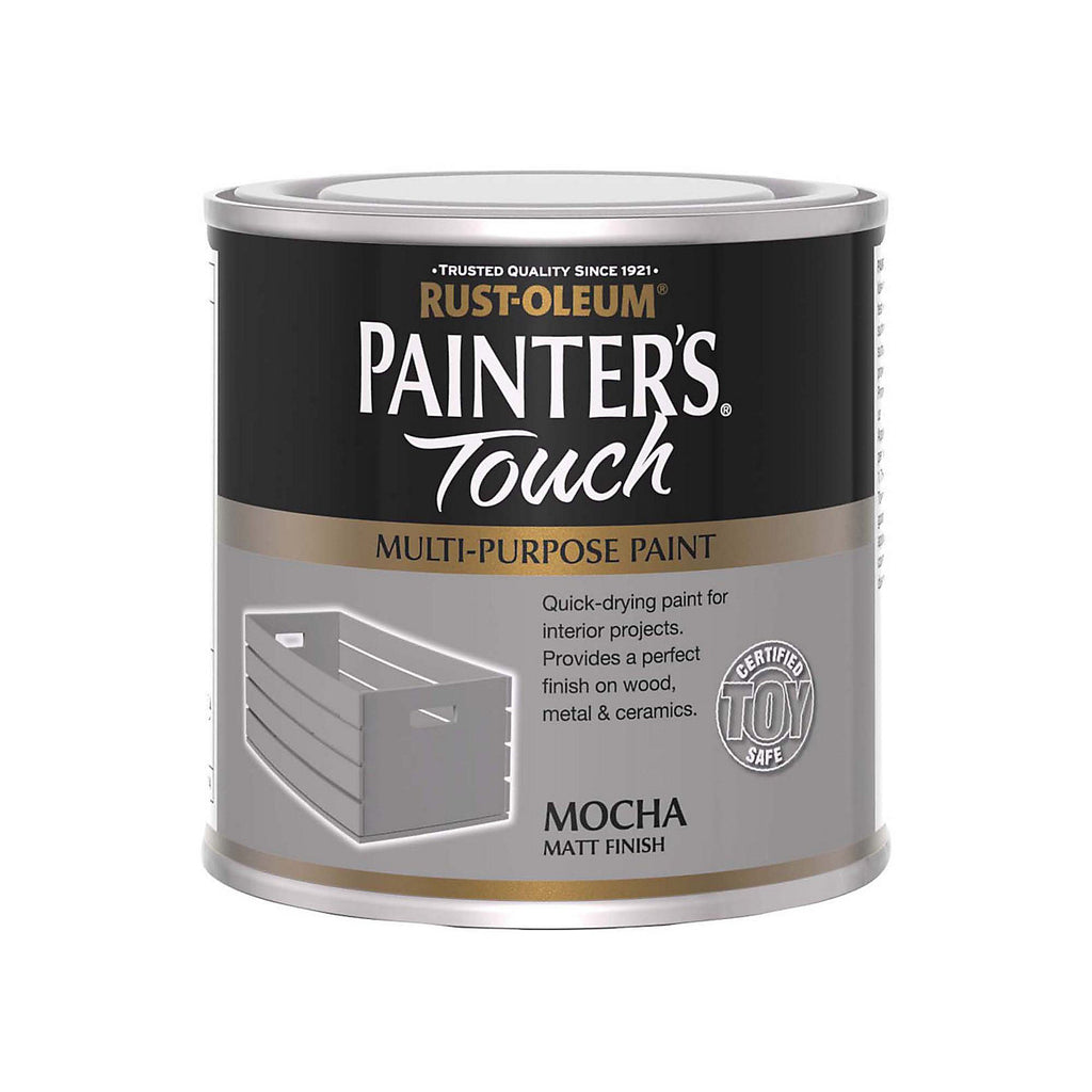 Rust-Oleum Painter's Touch Mocha Matt Multi-room Furniture paint, 250ml