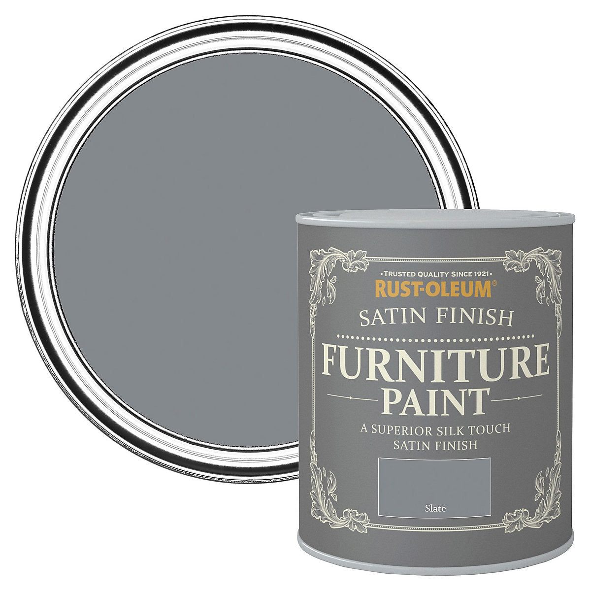 Rust-Oleum Slate Satinwood Furniture paint, 125ml