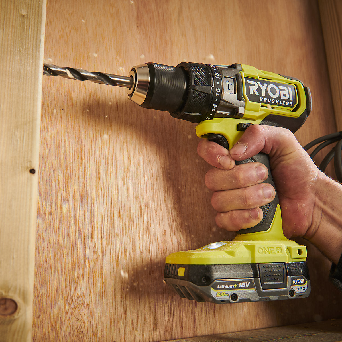 Ryobi 18V One+ Brushless Cordless Combi drill (Bare Tool) - RPD18BL2-0