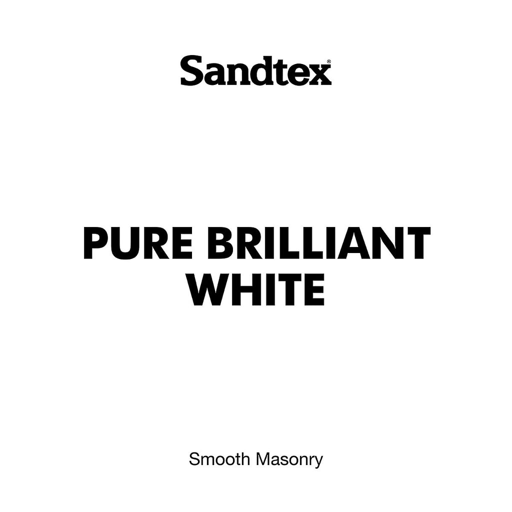 Sandtex Microseal Pure brilliant white Ultra smooth Masonry paint, 10L