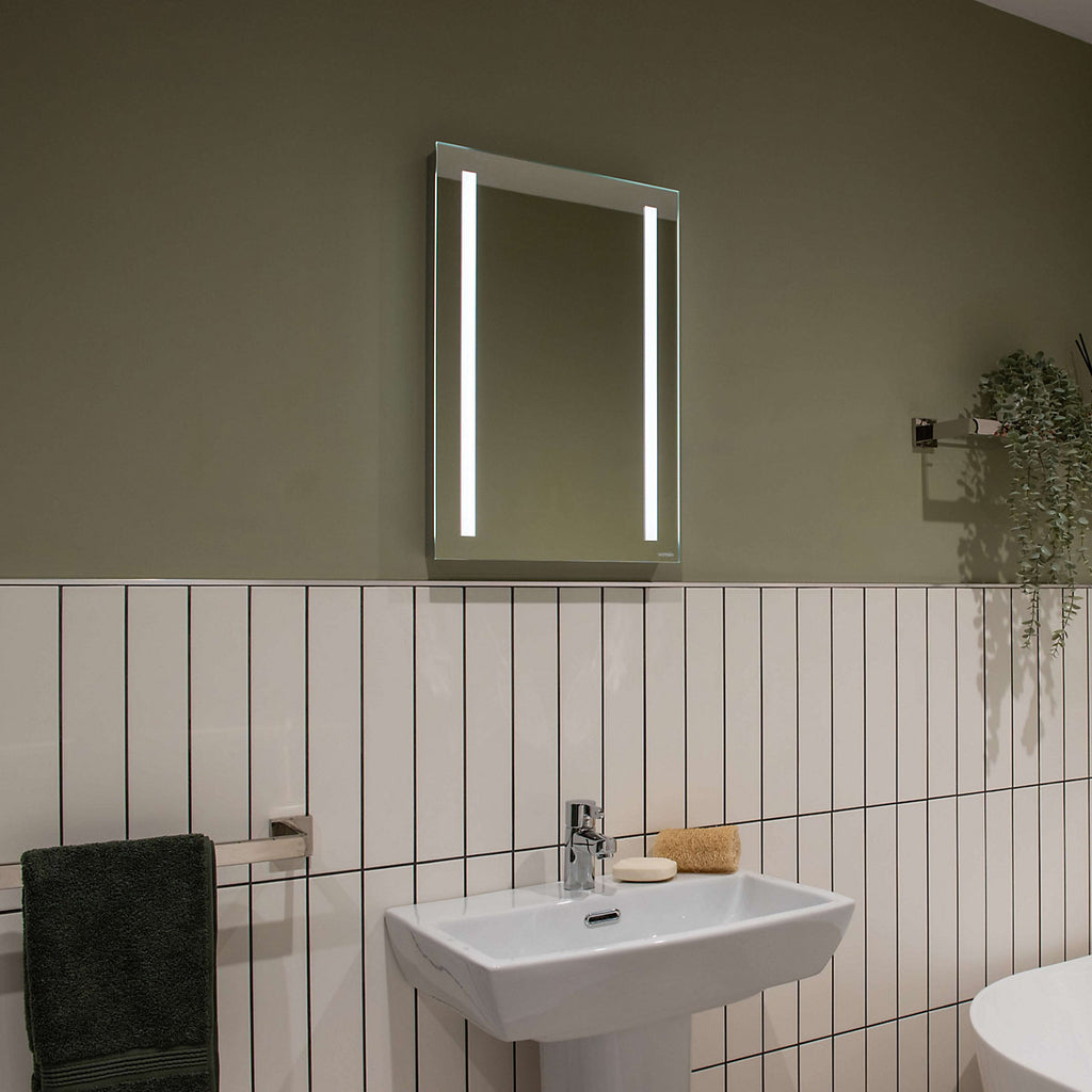 Sensio Lumino Evo+ Rectangular Wall-mounted Bathroom Illuminated Contemporary Illuminated mirror (H)60cm (W)40cm