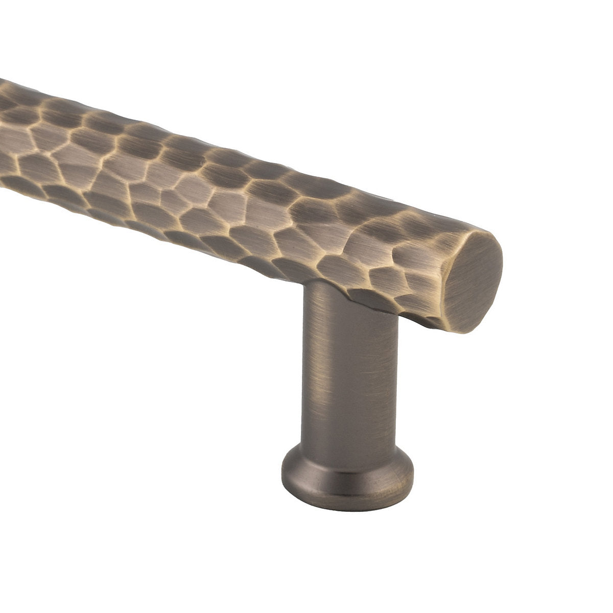 Serozzetta Satin Antique brass effect Straight Pull handle x (D)34mm, Pack of 2