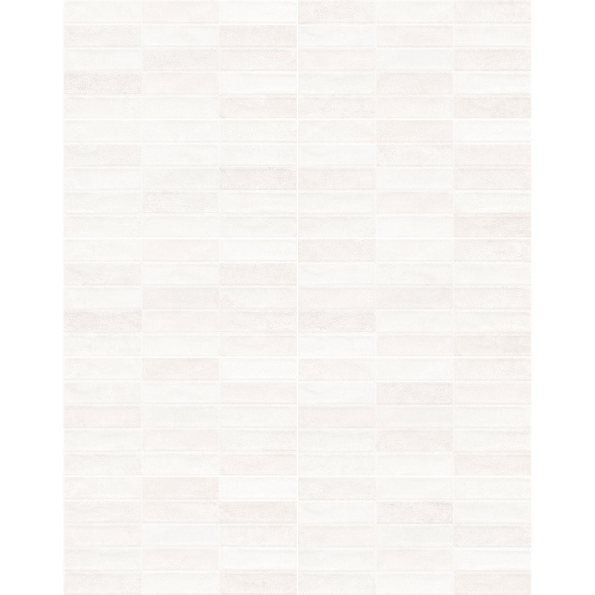 Sirene Off white Gloss Textured Ceramic Indoor Wall tile, Pack of 8, (L)605mm (W)305mm