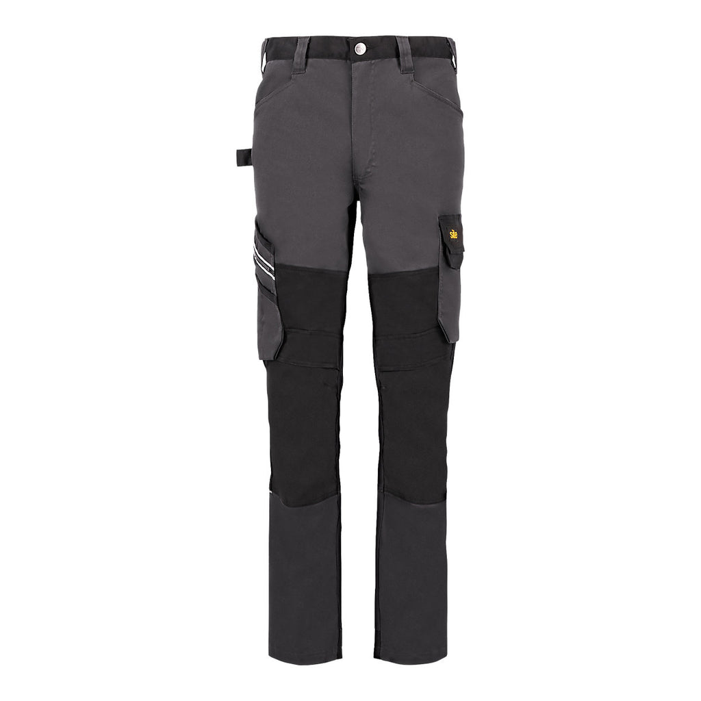 Site Evenson Grey & black Men's Multi-pocket trousers, W39" L32"