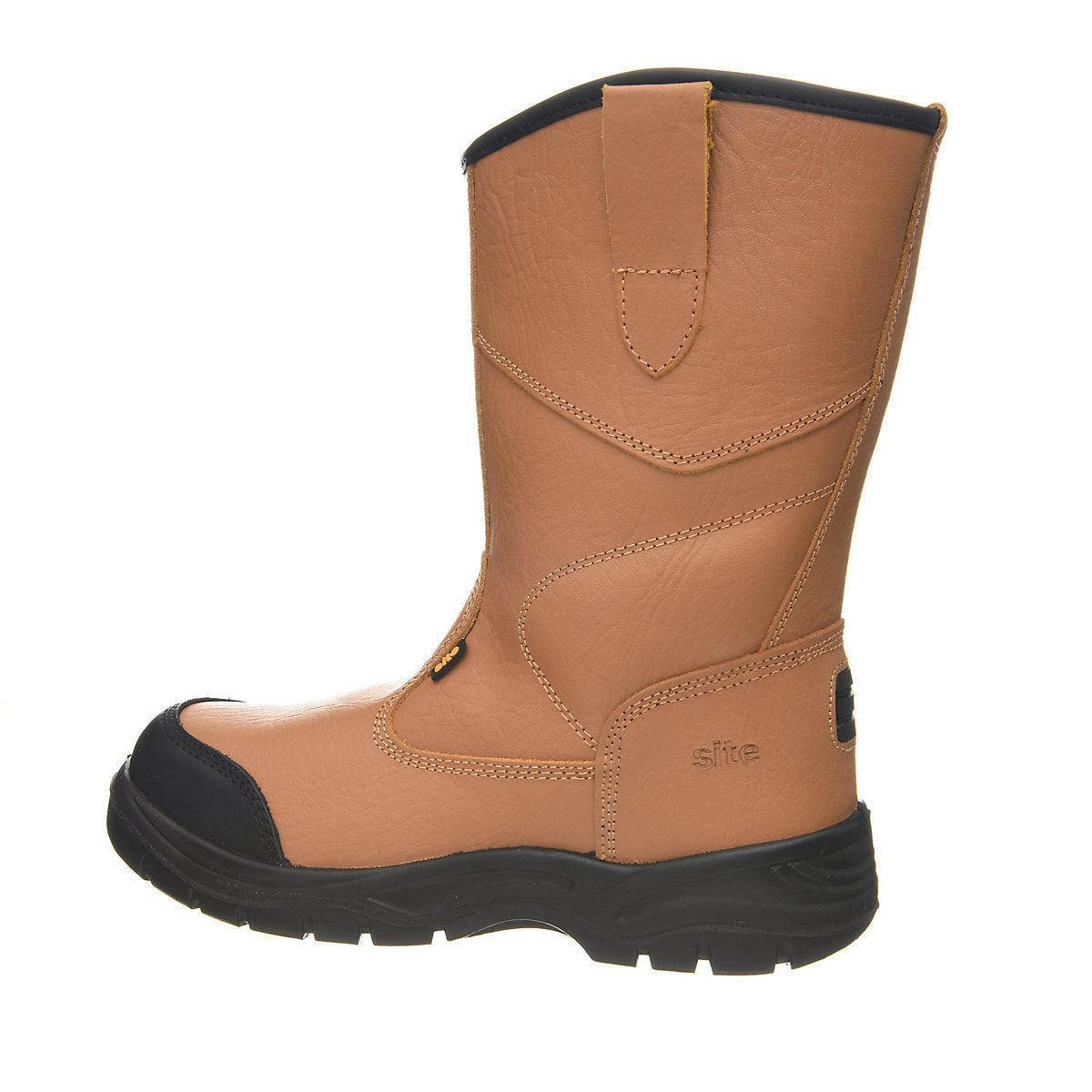 Site Gravel Tan Rigger boots, Size 7
