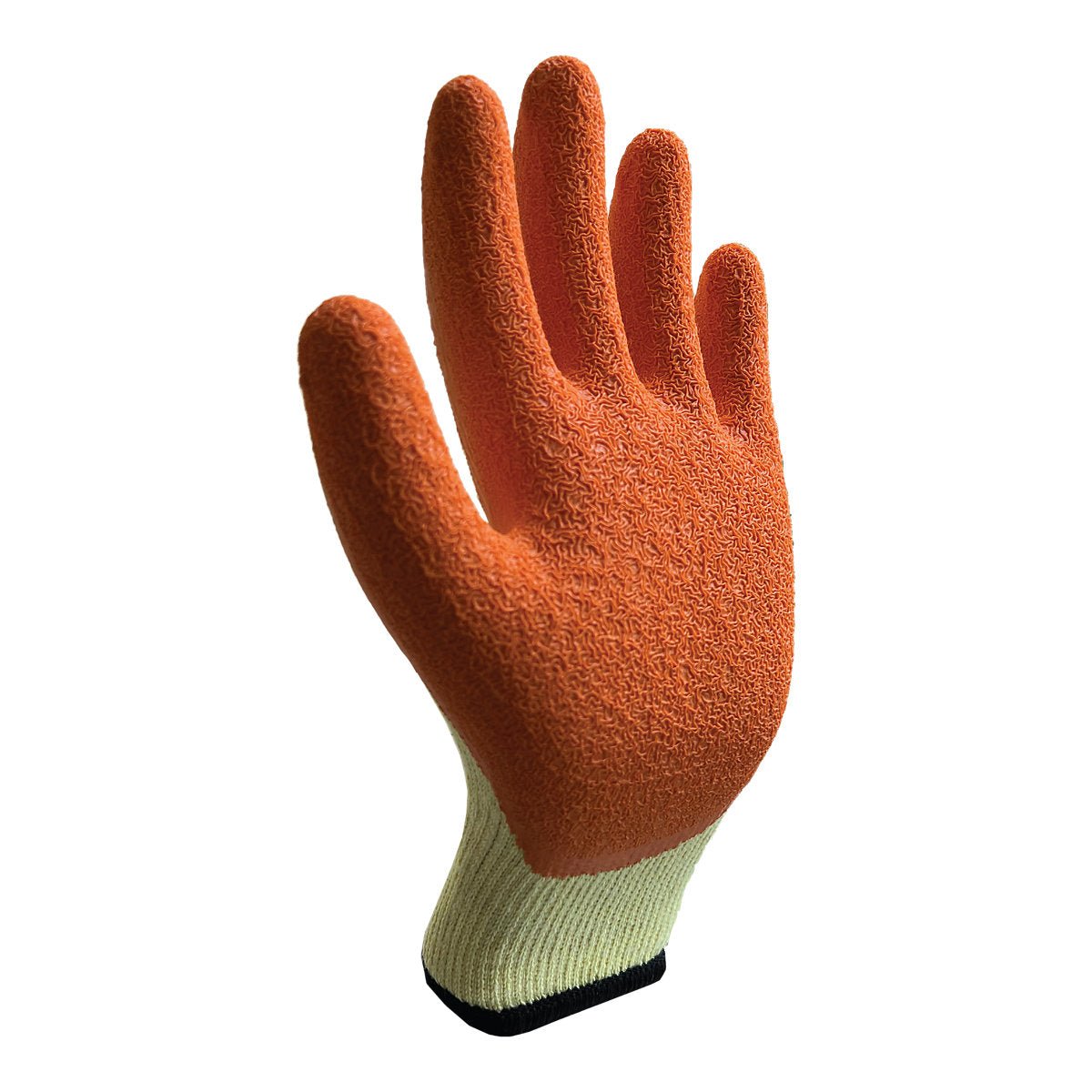 Site Latex & polycotton Orange & yellow Builder's gloves Large, 5 Pairs
