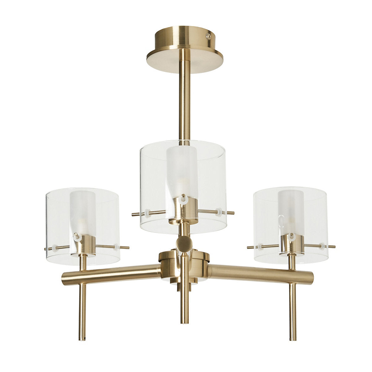 Spa Gene Satin Brass effect Triple Wired LED
