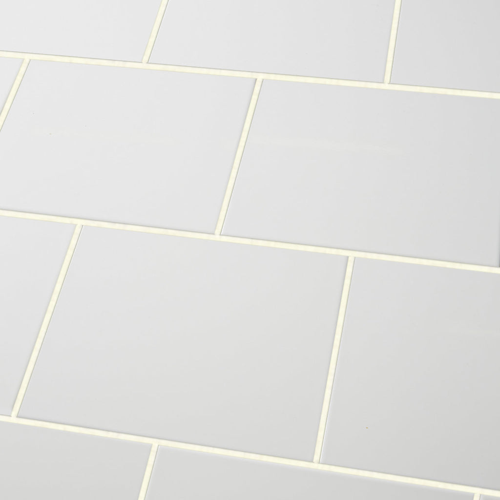 Spezzia White Gloss Ceramic Indoor Wall Tile Sample