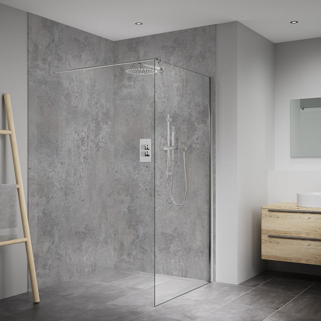 Splashwall Elite 2 panel MPC Wall panel kit (L)2420mm (W)1200mm - Caldeira