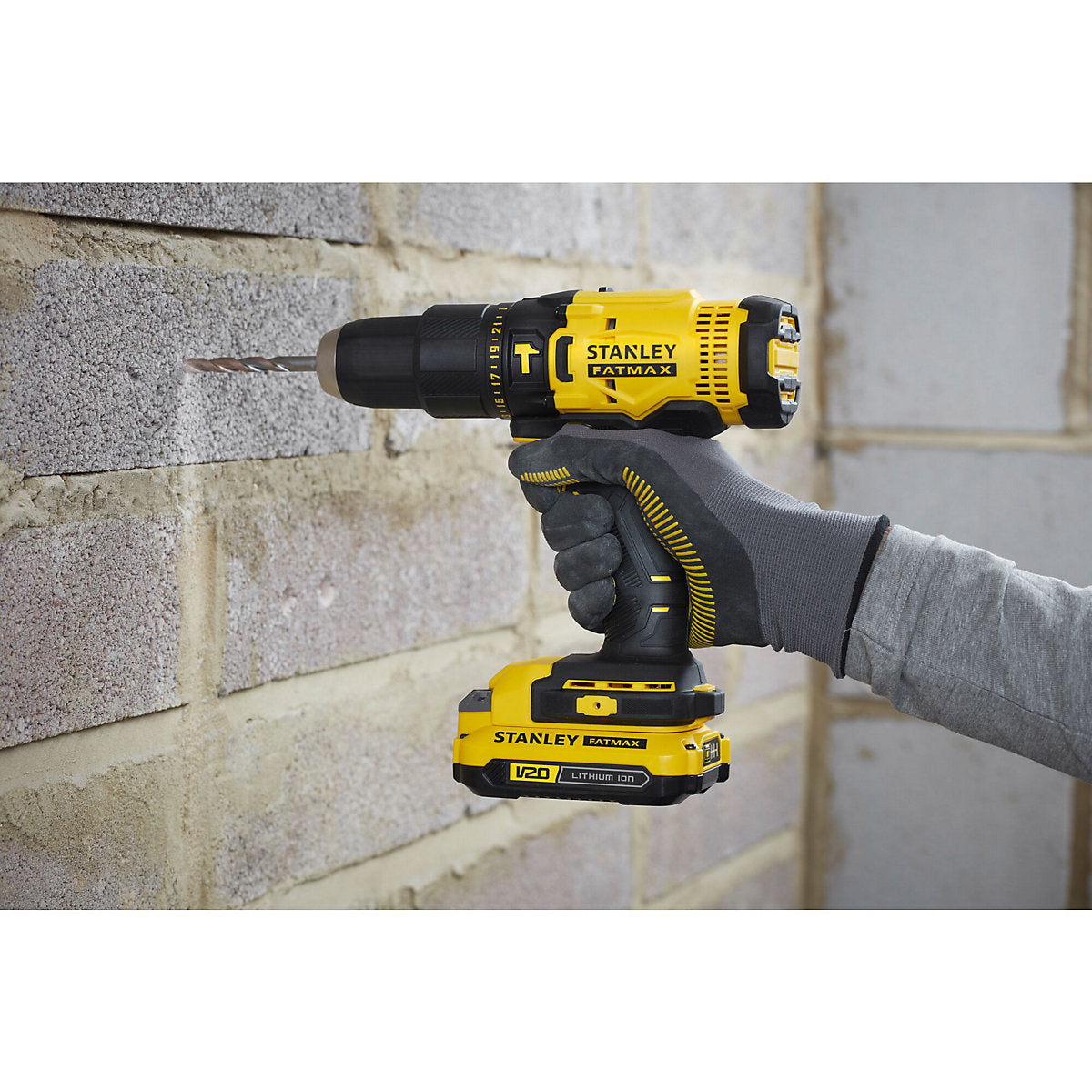 Stanley FatMax 18V Li-ion Brushed Cordless Combi drill & impact driver (2 x 2Ah) SFMCK465D2S-GB