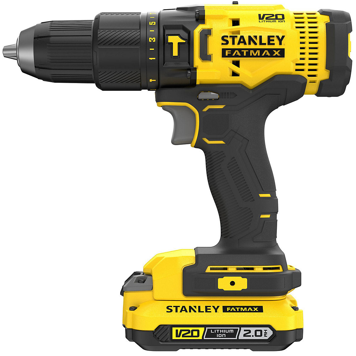 Stanley FatMax 18V Li-ion Brushed Cordless Combi drill & impact driver (2 x 2Ah) SFMCK465D2S-GB