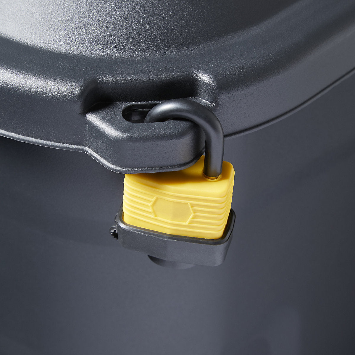 Strata Heavy duty Black 60L Plastic Stackable Storage box & Lid