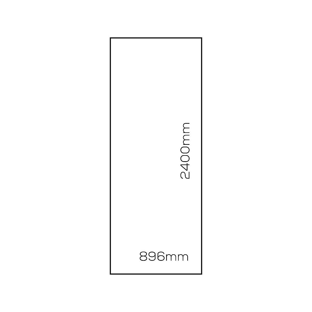 Stylepanel Acrylic Bathroom Decorative panel (H)2400mm (W)896mm - Gloss Blue Escallop