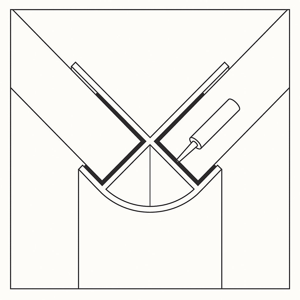 Stylepanel Straight Panel external corner joint (W)11mm (T)30mm - Gloss White