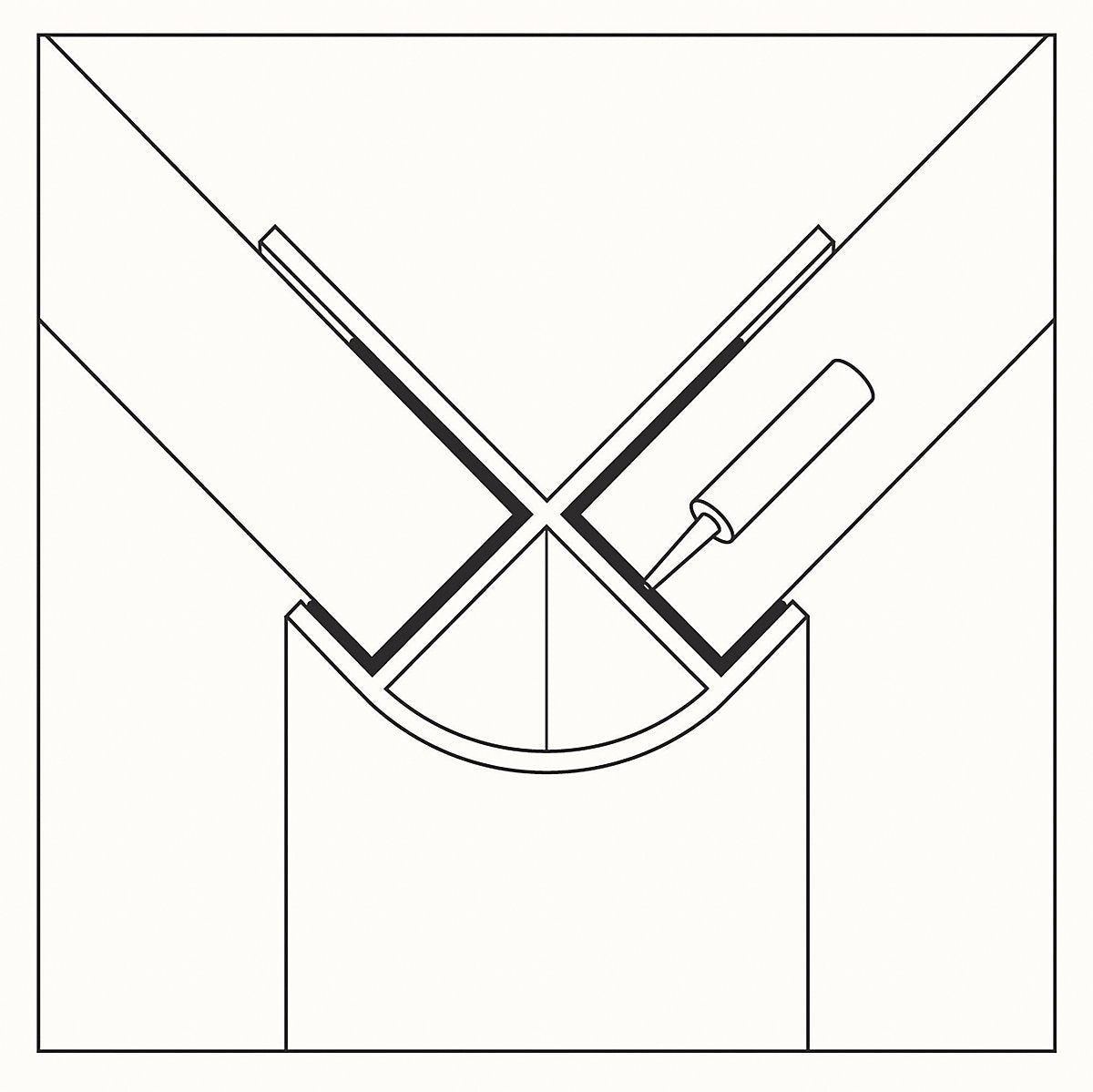 Stylepanel Straight Panel external corner joint (W)11mm (T)30mm - Gloss White
