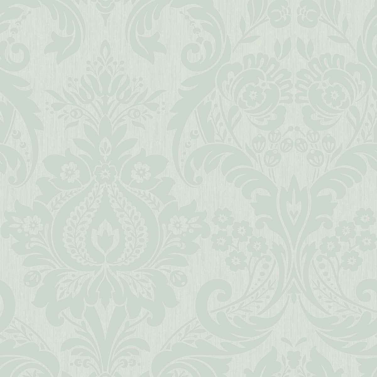Superfresco Colours Hermes Duck egg Damask Textured Wallpaper