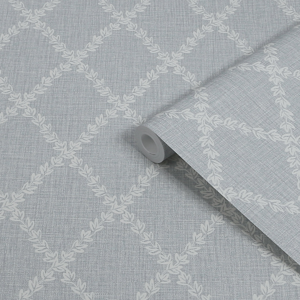 Superfresco Easy Powder Blue Geometric Patterned Smooth Wallpaper