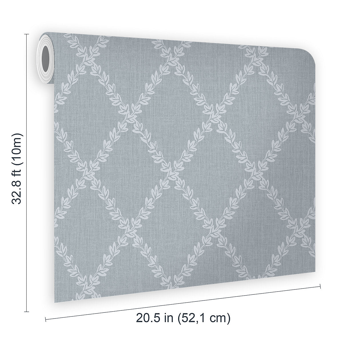 Superfresco Easy Powder Blue Geometric Patterned Smooth Wallpaper