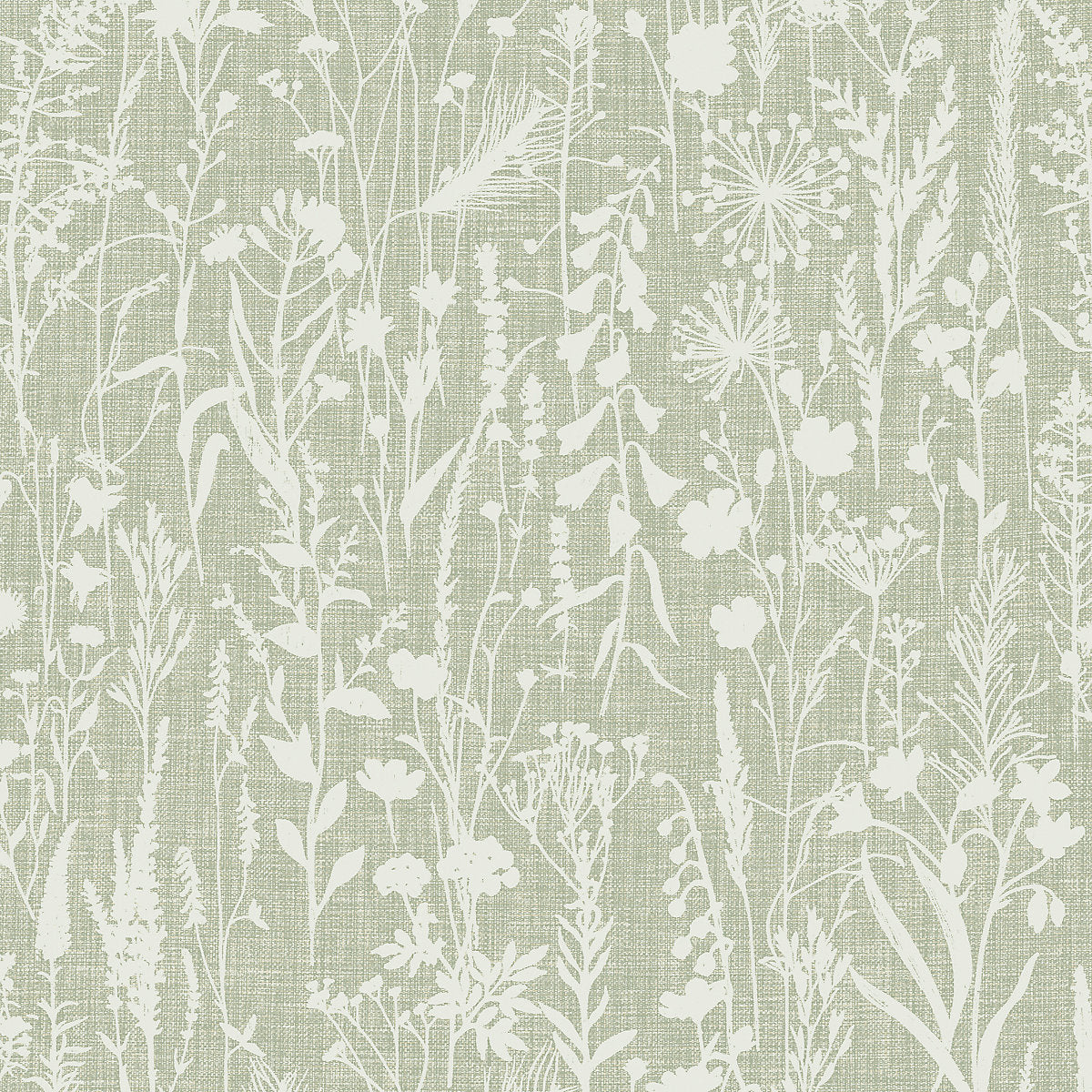Superfresco Easy Sage Floral Patterned Smooth Wallpaper
