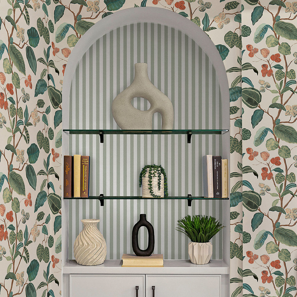 Superfresco Easy White Botanical Contemporary Textured Wallpaper