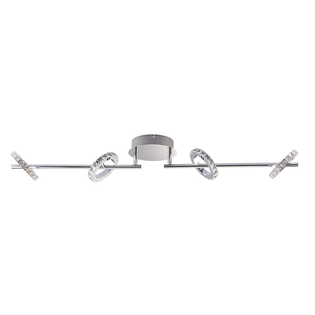 Symi Crystal effect 4 Light Spotlight bar