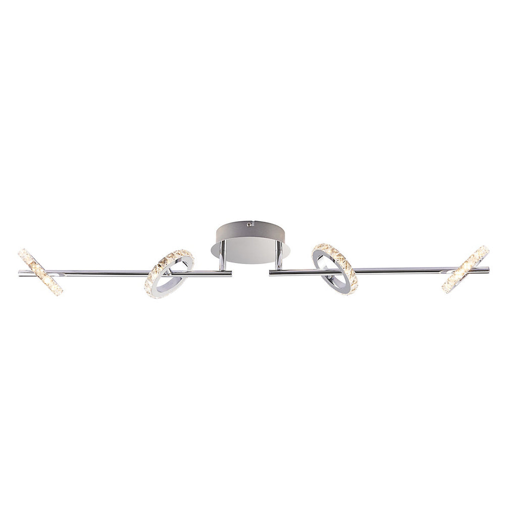 Symi Crystal effect 4 Light Spotlight bar