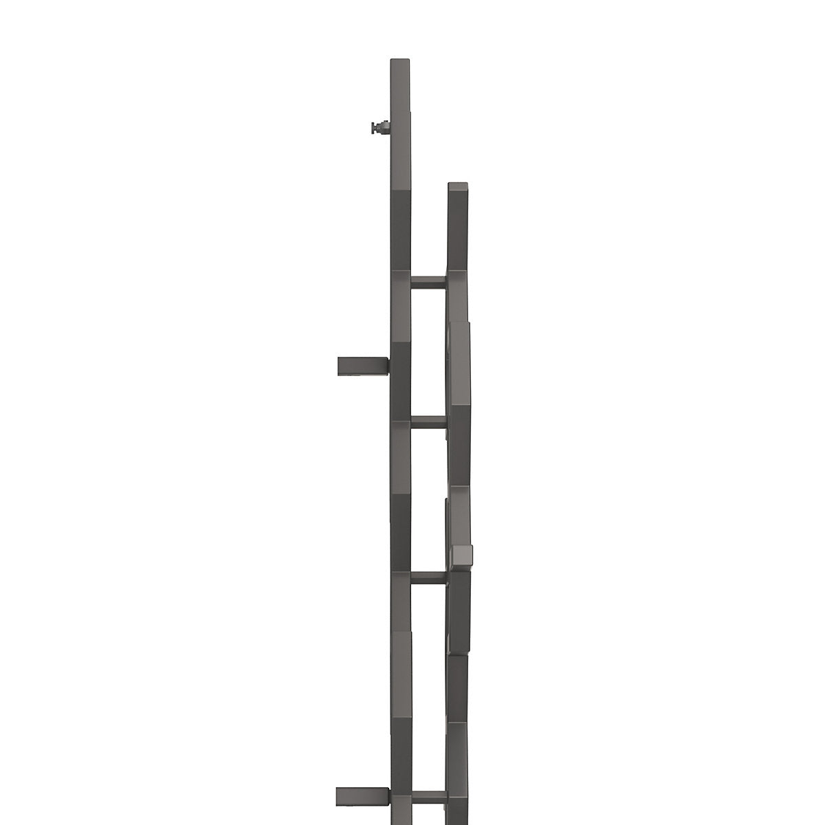 Terma Hex Grey Hydronic Vertical Designer Radiator, Grey (W)573mm (H)1700mm