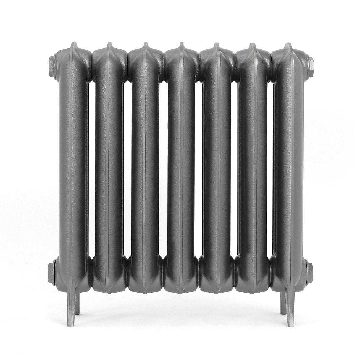 Terma Plain Raw Metal 2 Column Radiator, (W)606mm x (H)620mm