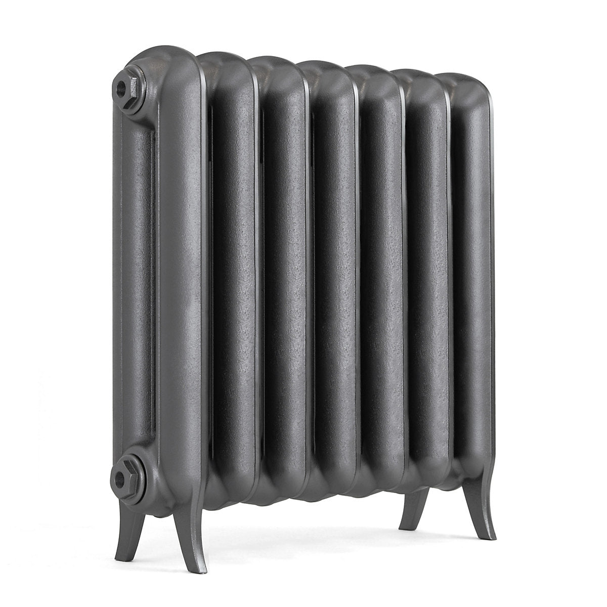 Terma Plain Raw Metal 2 Column Radiator, (W)606mm x (H)620mm