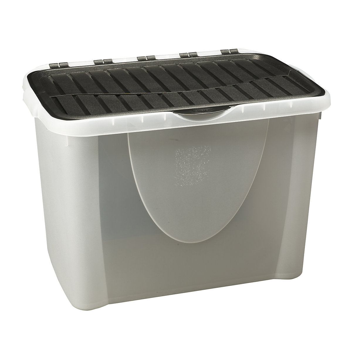 Tontarelli Clear 60L Large Plastic Storage box with Lid