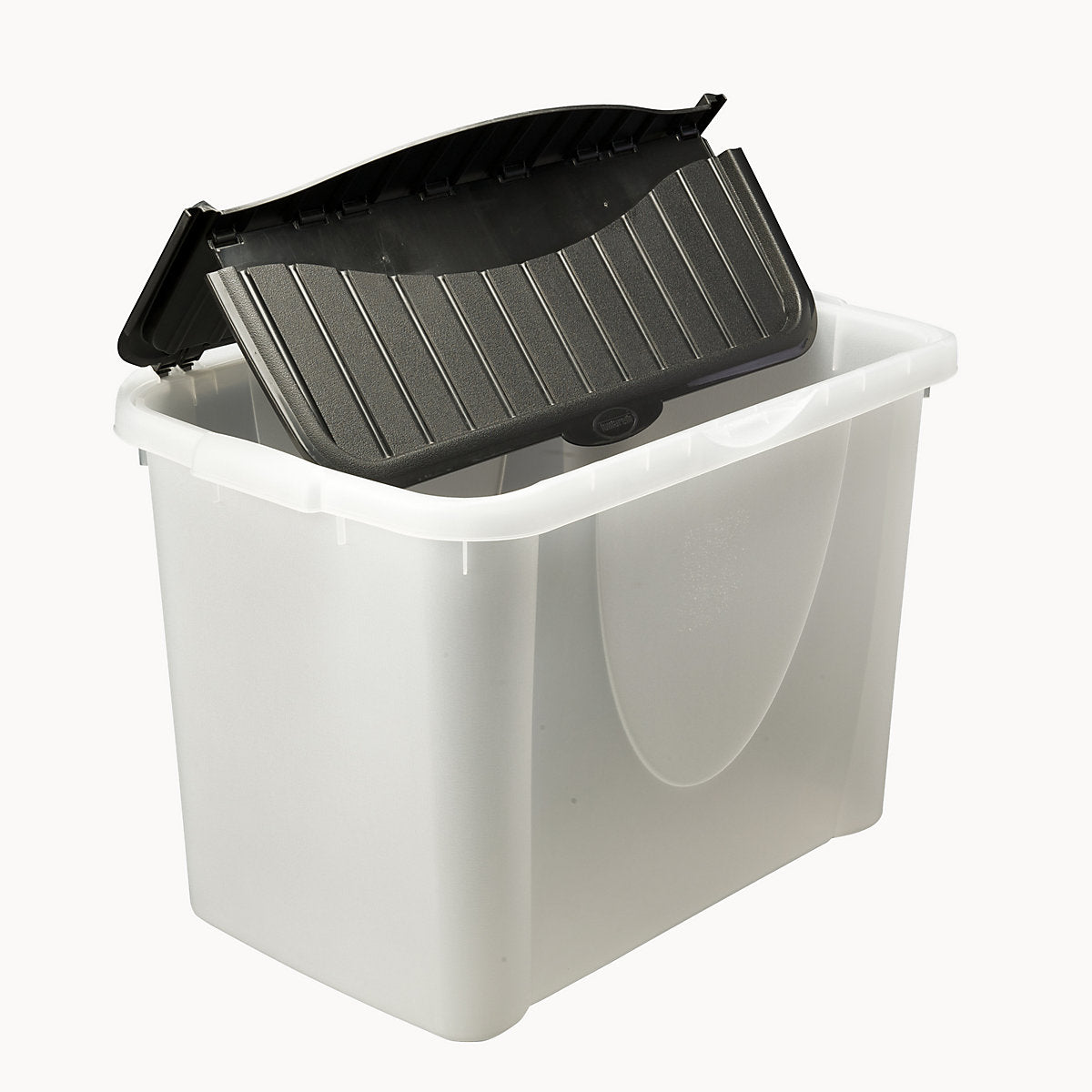 Tontarelli Clear 60L Large Plastic Storage box with Lid