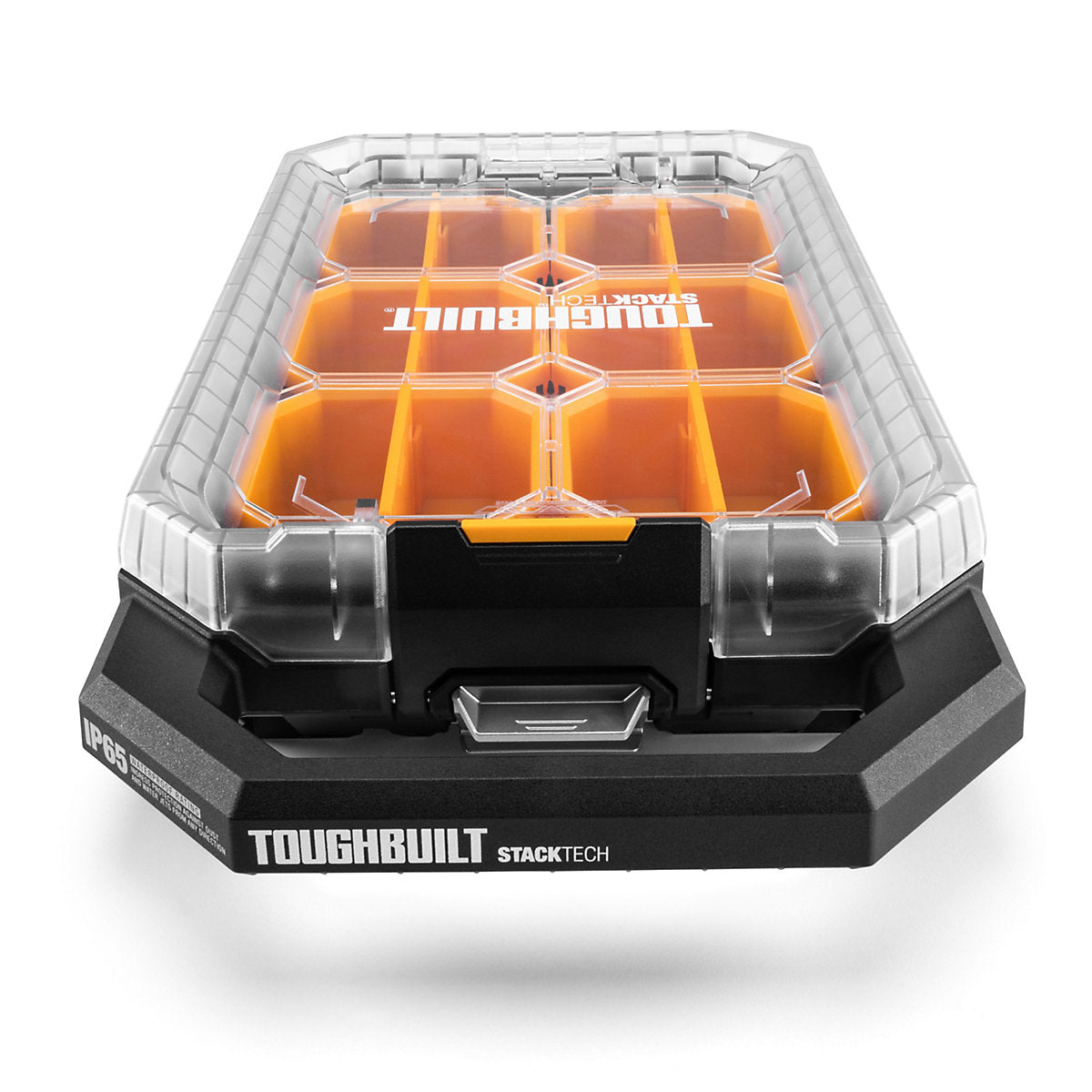 Toughbuilt StackTech Black & orange Compact Low-profile Organiser with 12 compartments
