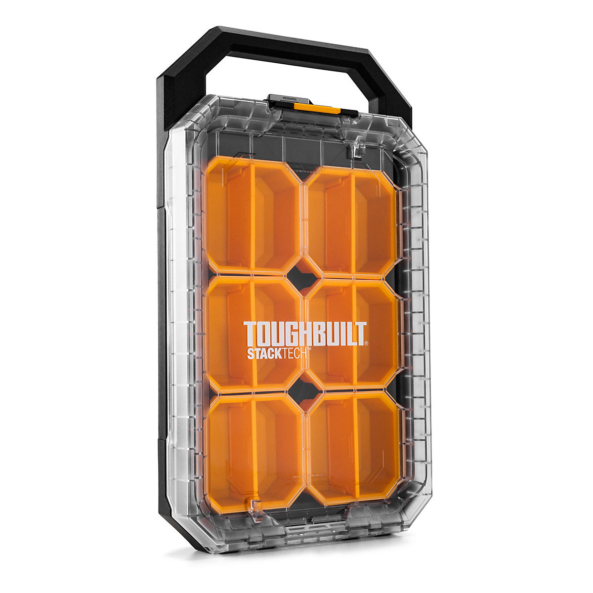 Toughbuilt StackTech Black & orange Compact Low-profile Organiser with 12 compartments