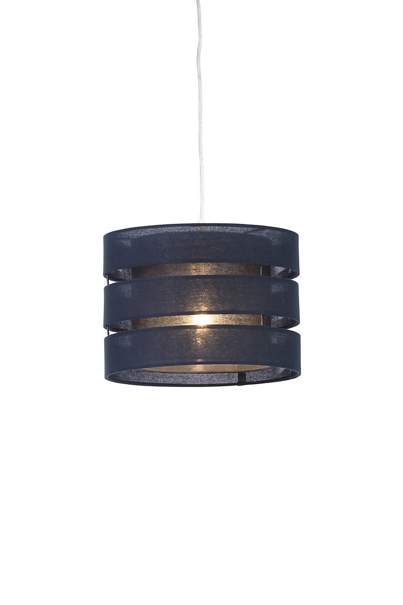 Trio Midnight blue Pendant Cylinder Light shade (D)35cm