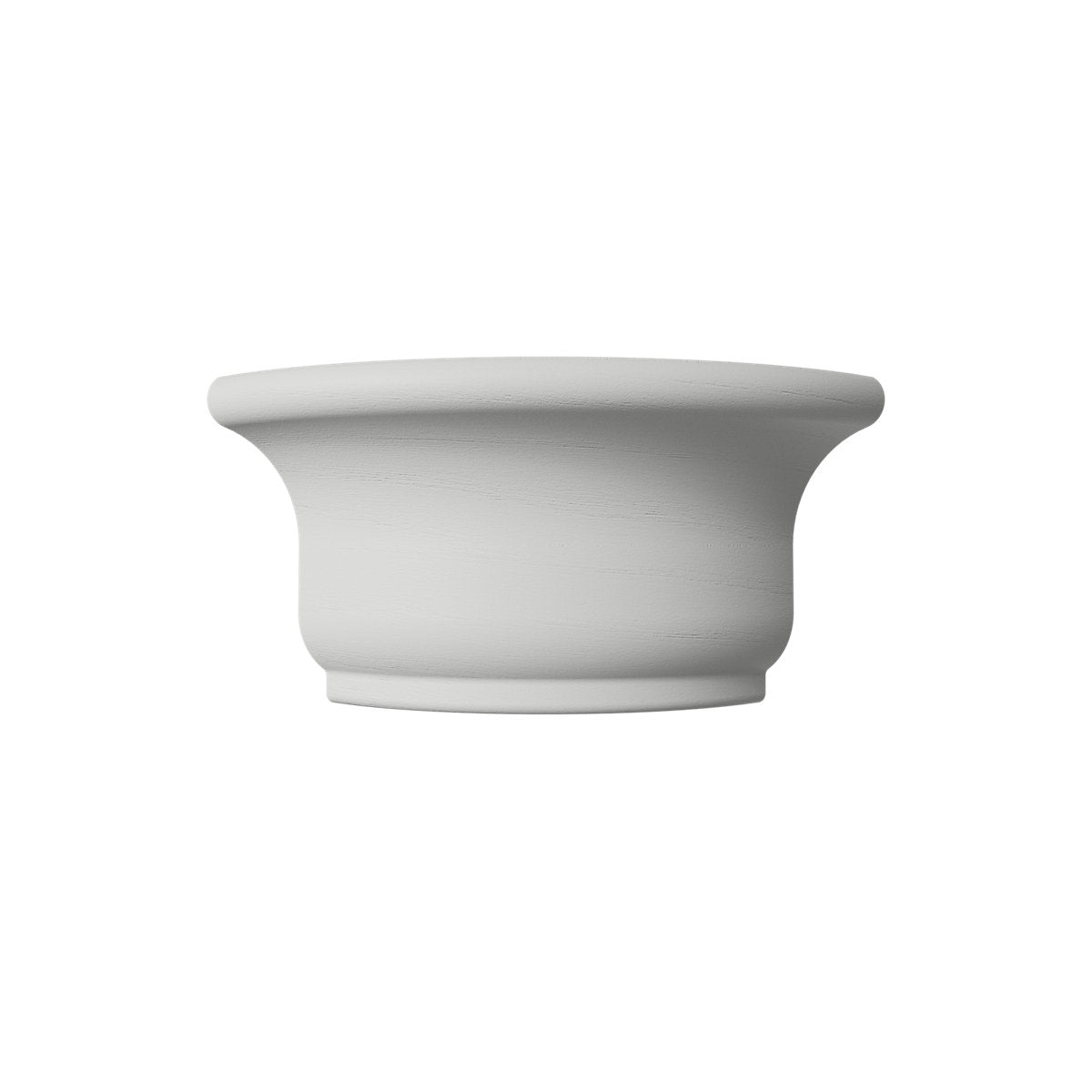 Tydeman Matt dove grey natural timber effect Curved Cornice sconce, (L)119mm (H)73mm