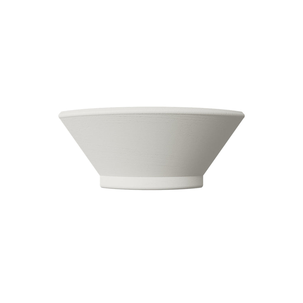 Tydeman Matt porcelain natural timber effect Curved Cornice/pelmet sconce, (L)73mm (H)29mm